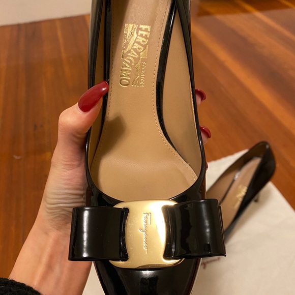 Salvatore Ferragamo Patent Leather Pumps - Picture 9 of 11